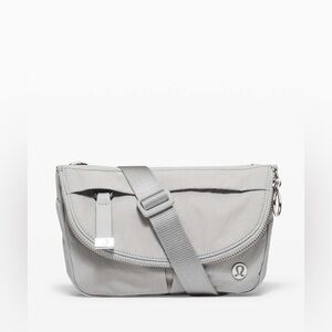 lululemon athletica Light Gray Crossbody Bag
